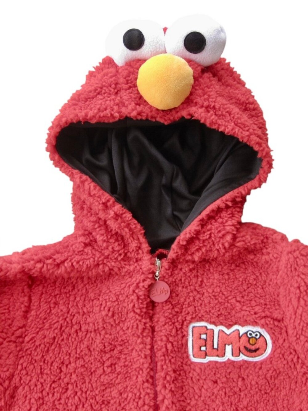 Elmo Costume Child Size M 8-10 Sesame Street 1-Piece Red Plush Suit • Halloween